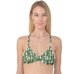 Easter bunny pattern Reversible Tri Bikini Top