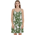 Easter bunny pattern Mini Camis Dress With Pockets