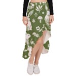 Easter bunny pattern Asymmetrical Ruffle Hem Skirt 