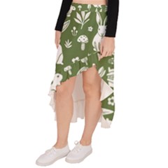 Asymmetrical Ruffle Hem Skirt  