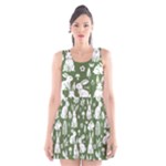 Easter bunny pattern Scoop Neck Skater Dress