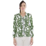 Easter bunny pattern Women s Windbreaker