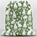 Easter bunny pattern Drawstring Bag (Large)