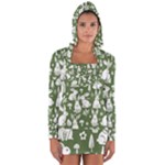 Easter bunny pattern Long Sleeve Hooded T-shirt