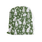 Easter bunny pattern Drawstring Pouch (XL)