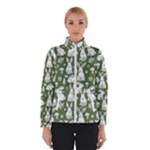 Easter bunny pattern Women s Bomber Jacket
