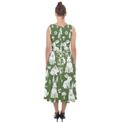 Midi Tie-Back Chiffon Dress 