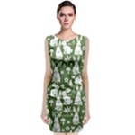 Easter bunny pattern Classic Sleeveless Midi Dress