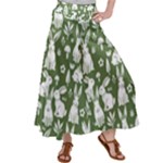 Easter bunny pattern Women s Satin Palazzo Pants