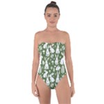 Easter bunny pattern Tie Back One Piece Swimsuit