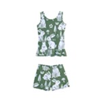 Easter bunny pattern Kids  Boyleg Swimsuit