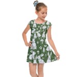 Easter bunny pattern Kids  Cap Sleeve Dress
