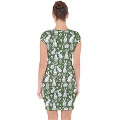 Capsleeve Drawstring Dress  