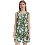 Easter bunny pattern Sleeveless Cozy Lounge Set 