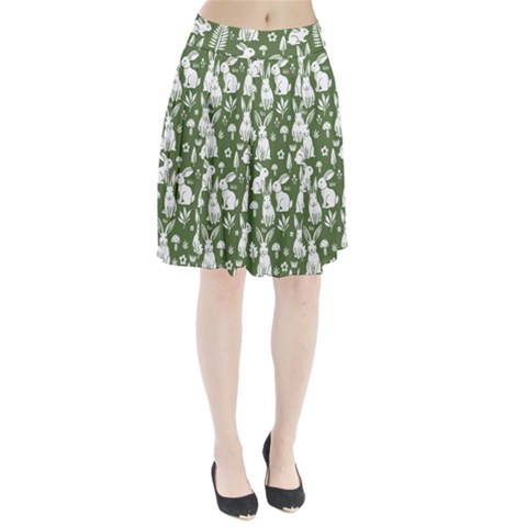 Easter bunny pattern Pleated Skirt from ArtsNow.com