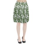 Easter bunny pattern Pleated Skirt
