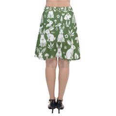 Chiffon Wrap Front Skirt 