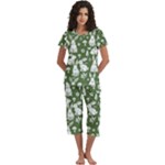 Easter bunny pattern Short Sleeve 3/4 Length Pants Lounge Set