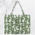 Easter bunny pattern Zipper Medium Tote Bag