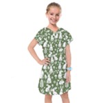 Easter bunny pattern Kids  Drop Waist Dress