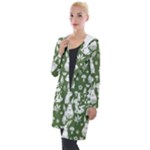 Easter bunny pattern Hooded Pocket Cardigan