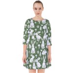 Easter bunny pattern Smock Dress