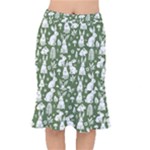 Easter bunny pattern Short Mermaid Skirt