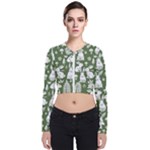 Easter bunny pattern Long Sleeve Zip Up Bomber Jacket