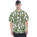 Easter bunny pattern Men s Short Sleeve Shirt