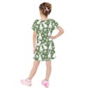 Kids  Short Sleeve Velvet Dress 