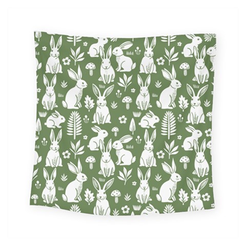 Easter bunny pattern Square Tapestry (Small) from ArtsNow.com