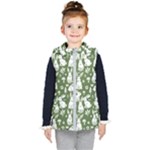 Easter bunny pattern Kids  Hooded Puffer Vest