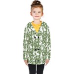 Easter bunny pattern Kids  Double Breasted Button Coat