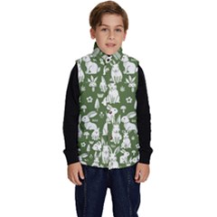 Easter bunny pattern Kid s Button Up Puffer Vest from ArtsNow.com