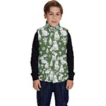 Easter bunny pattern Kid s Button Up Puffer Vest