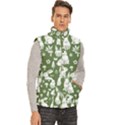 Men s High Neck Button Up Puffer Vest 
