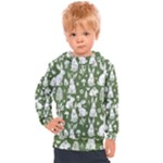 Easter bunny pattern Kids  Hooded Pullover