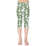 Easter bunny pattern Kids  Capri Leggings 