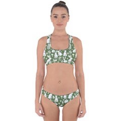 Easter bunny pattern Cross Back Hipster Bikini Set from ArtsNow.com