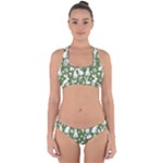 Easter bunny pattern Cross Back Hipster Bikini Set