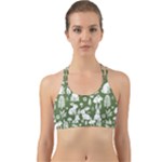 Easter bunny pattern Back Web Sports Bra