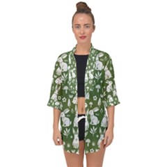Open Front Chiffon Kimono 