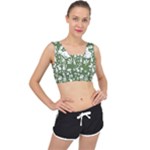 Easter bunny pattern V-Back Sports Bra