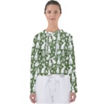 Easter bunny pattern Women s Slouchy Sweat