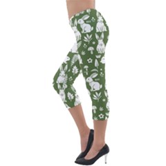 Lightweight Velour Capri Leggings  