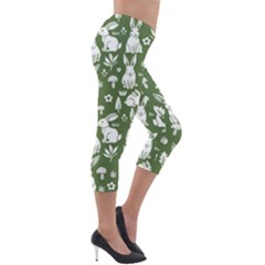 Lightweight Velour Capri Leggings  