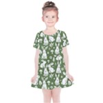 Easter bunny pattern Kids  Simple Cotton Dress