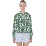 Easter bunny pattern Women s Tie Up Sweat