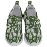 Easter bunny pattern Kids  Velcro No Lace Shoes