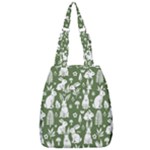 Easter bunny pattern Center Zip Backpack